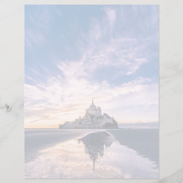 Papier Les monuments | Mont Saint-Michel, Normandie Franc (Devant)