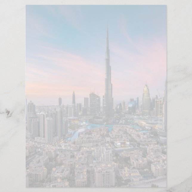 Papier Les monuments | Ville de Dubaï (Devant)