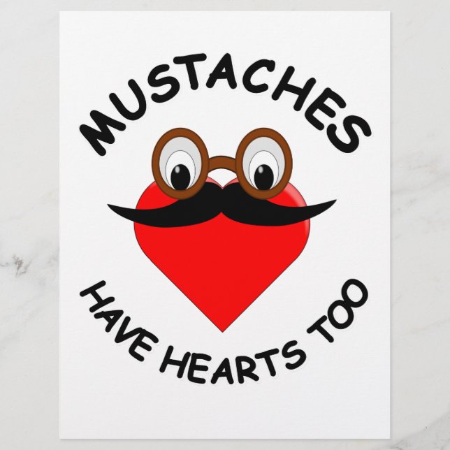 Papier Les moustaches ont aussi des coeurs (Devant)