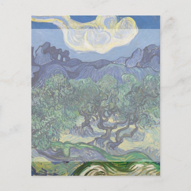 Papier Les oliviers de Vincent Van Gogh (Devant)