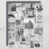 Papier Les petites annonces du journal d'Halloween (Devant / Derrière)