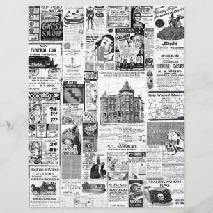 Papier Les petites annonces du journal d'Halloween