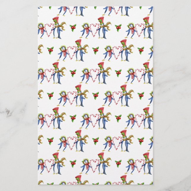 Papier Les pingouins amoureux (Devant)