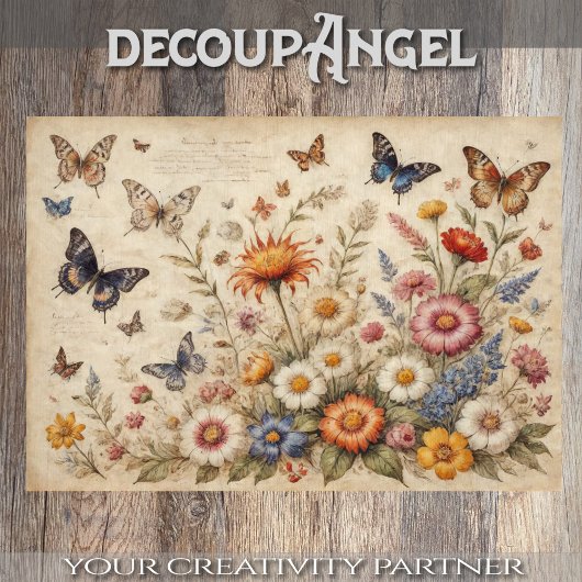 Papier Les prairies printanières #4 - Découpage -