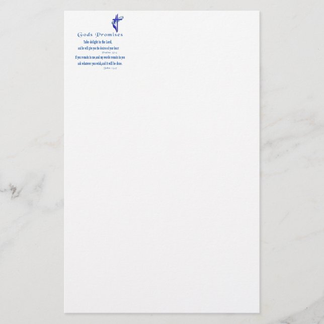 Papier Les promesses des dieux (Devant)
