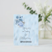 Papier Les Roses bleus et argentés seront-vous ma servant (Debout devant)