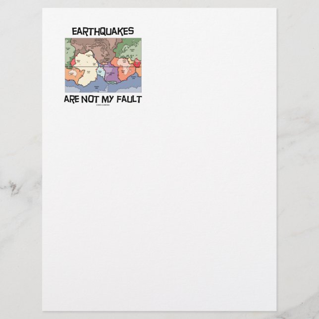 Papier Les Séismes Ne Sont Pas Ma Faute (Tectonique Des P (Devant)
