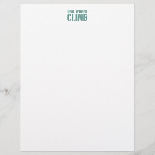 Papier Les vraies femmes grimpent (Devant)