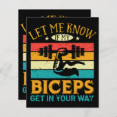 Papier Let Me Know If My Biceps Get In Your Way (Devant / Derrière)