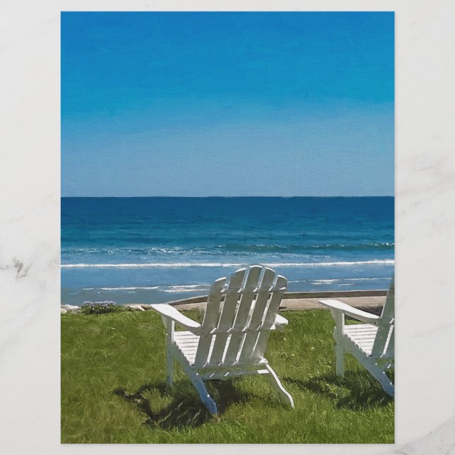 Papier L'été arrive à Higgins Beach (Devant)