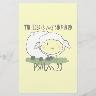 Papier L'Éternel est mon berger Psalm 23 T-shirt bébé - U