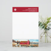Papier Letterhead Rockport Harbour Massachusetts (Debout devant)