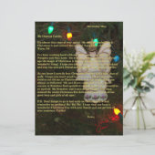Papier Letters from Santa Gold Angel Lights Name  (Debout devant)