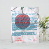 Papier Letters from Santa Green Red Ornament (Debout devant)