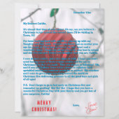 Papier Letters from Santa Green Red Ornament (Devant)