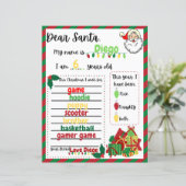 Papier Lettre à Père Noël (Debout devant)