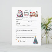 Papier Lettre à Père Noël (Debout devant)