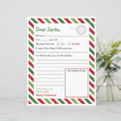 Papier Lettre à Père Noël, Cher Père Noël (Debout devant)