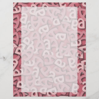Papier Lettre A rose
