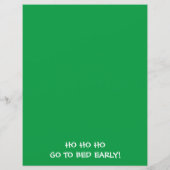 Papier Lettre à thème pain d'épices du Père Noël (Dos)