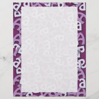 Papier Lettre A Violet