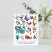 Papier Lettre annuelle Art populaire scandinave Jours de (Debout devant)