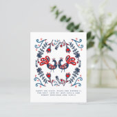 Papier Lettre annuelle des fêtes des oiseaux d'art popula (Debout devant)