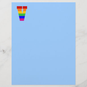 Papier Lettre arc-en-ciel V