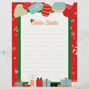Papier Lettre d'accueil personnalisée à Père Noël