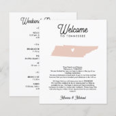 Papier LETTRE D'ACCUEIL TENNESSEE Itinéraire TOUTE COULEU (Devant / Derrière)