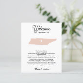 Papier LETTRE D'ACCUEIL TENNESSEE Itinéraire TOUTE COULEU (Debout devant)