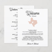 Papier LETTRE D'ACCUEIL TEXAS Itinéraire TOUTE COULEUR (Devant / Derrière)