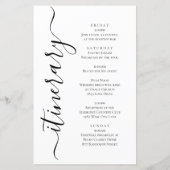 Papier Lettre de bienvenue du Mariage de défilement de vi (Dos)