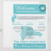 Papier Lettre de bienvenue mariage pour la République Dom (Devant / Derrière)