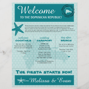 Papier Lettre de bienvenue mariage pour la République Dom