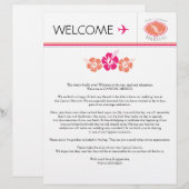 Papier Lettre de bienvenue mariage pour le Mexique (Devant / Derrière)