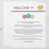 Papier Lettre de bienvenue mariage pour le Mexique (Devant / Derrière)