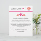 Papier Lettre de bienvenue mariage pour le Mexique (Debout devant)