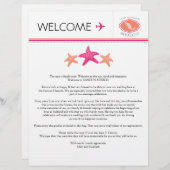 Papier Lettre de bienvenue mariage pour le Mexique (Devant / Derrière)