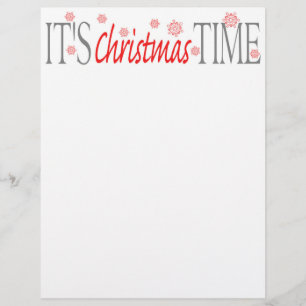 Papier Lettre de Christmas Time