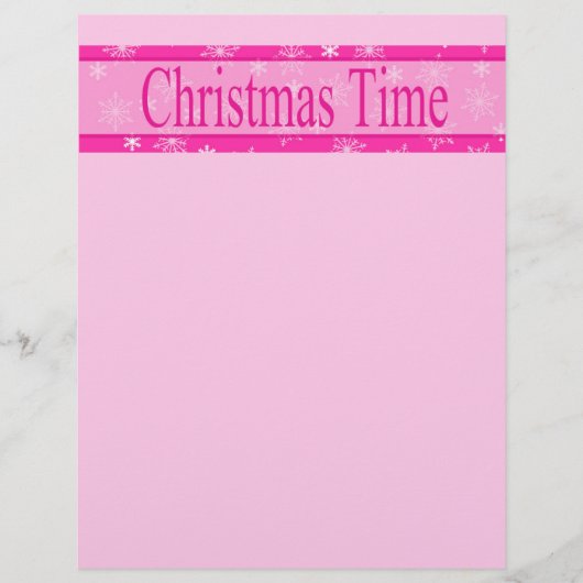 Papier Lettre de Christmas Time (Devant)