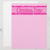Papier Lettre de Christmas Time (Devant / Derrière)