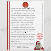 Papier Lettre de confirmation du Père Noël pour l'enfant (Devant)