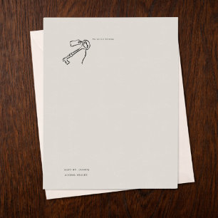 Papier Lettre de Correspondance Personnelle Épistolaire V