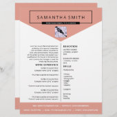 Papier Lettre de couverture CV professionnel cv (Devant / Derrière)