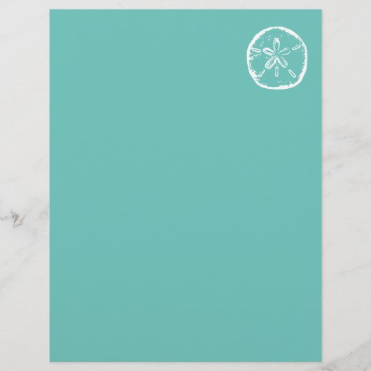 Papier Lettre de mariage de plage de sable fin en-tête pa (Devant)