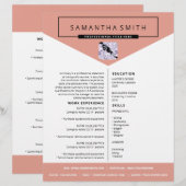 Papier Lettre de motivation CV professionnel (Devant / Derrière)