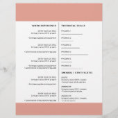 Papier Lettre de motivation CV professionnel (Dos)