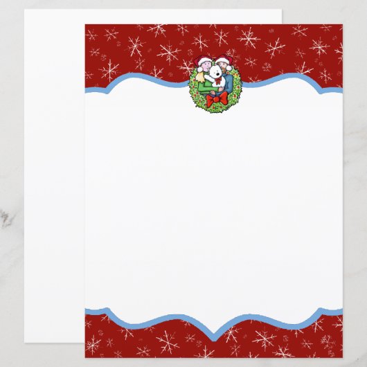 Papier Lettre de Noël (Devant / Derrière)