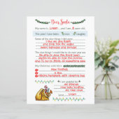 Papier Lettre de Noël de Père Noël stationnaire (Debout devant)